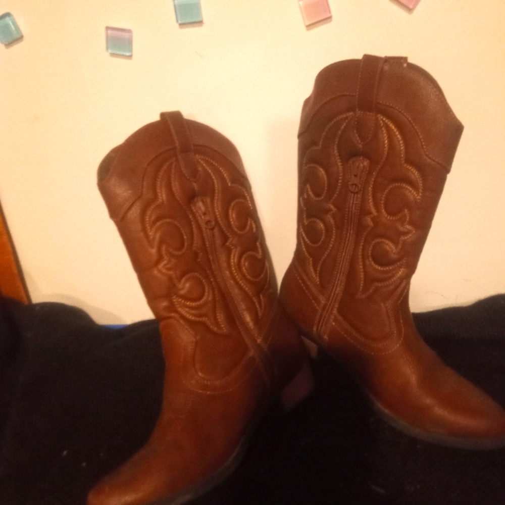 Kids Montana Zipper Western boots